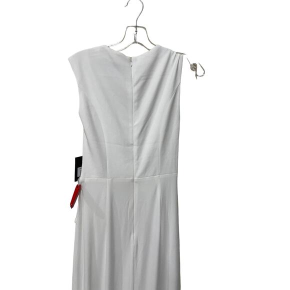 Ieena for Mac Duggal Crystal Buckle Side Knot Jersey Gown Size 2 - Picture 11 of 14